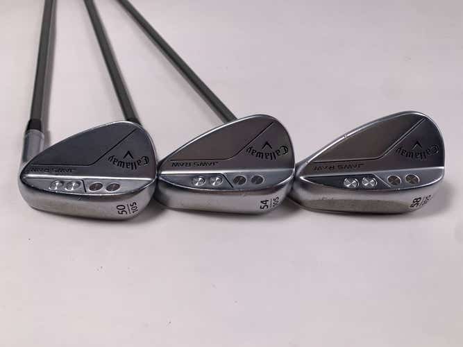 Callaway Jaws Raw Chrome Wedge Set 50* 10 |54* 10 | 58* 10 Catalyst RH