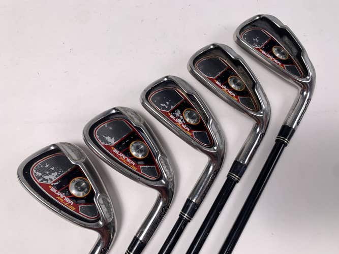 TaylorMade Burner Plus Iron Set 5-9 REAX 60g Regular Graphite Mens RH +1/2"