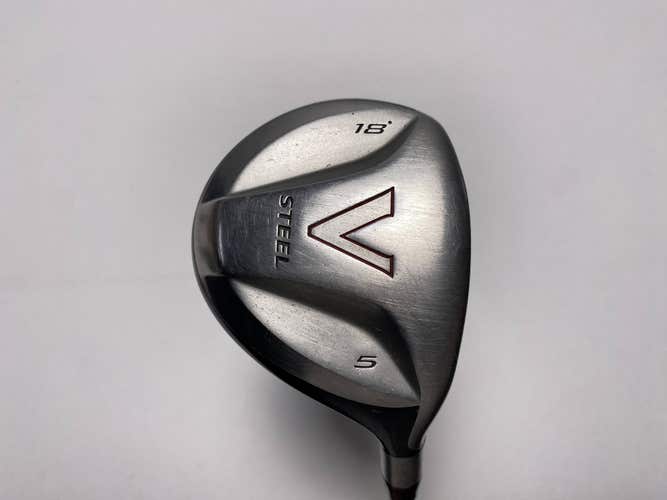 TaylorMade V Steel 5 Fairway Wood 18* MAS2 Stiff Graphite Mens RH