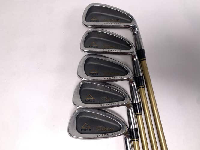 Titleist DCI Gold Oversize Iron Set 6-PW Tri-Spec Senior Graphite Mens RH