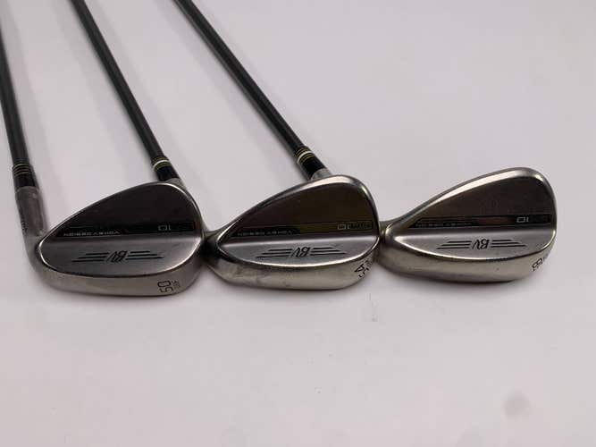 Titleist Vokey SM10 Nickel Wedge Set 50* 8 | 54* 8 | 58* 12 SteelFiber Stiff RH