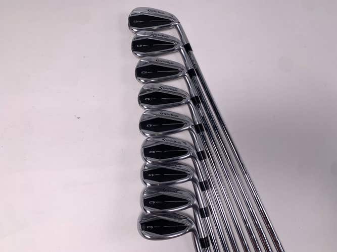 TaylorMade Qi Iron Set 4-PW+GW+SW KBS Max MT 85g Stiff Steel Mens RH