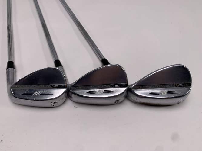 Titleist Vokey SM8 Tour Chrome Wedge Set 52* 8 | 56* 10 | 60* 10 Wedge RH