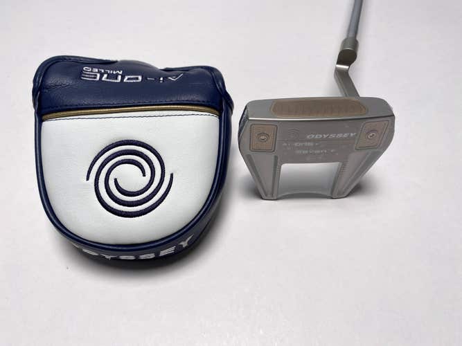 Odyssey Ai-ONE Silver Milled Seven T Putter 35" Mens RH HC NEW