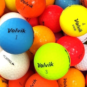 24 Near Mint AAAA Volvik Colored Used Golf Balls....Vivid and Asst. Color