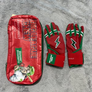 Red Youth Small Bruce Bolt Batting Gloves (New)