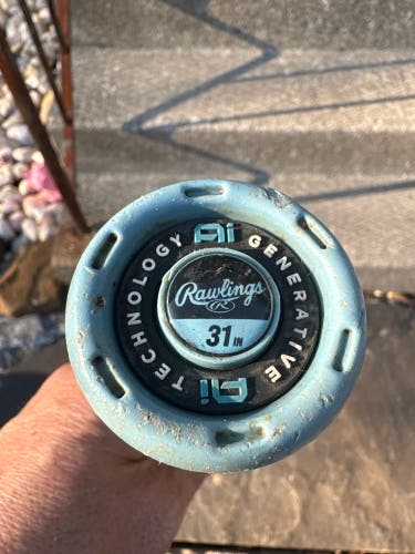 2025 Rawlings Clout AI Alloy BBCOR Certified Bat (-3) 27 oz 31" (Used)