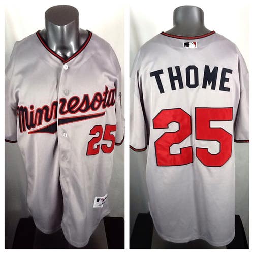 Minnesota Twins Jim Thome #25 Jersey (52/XL)  Majestic “50 Season” Stitched Sewn