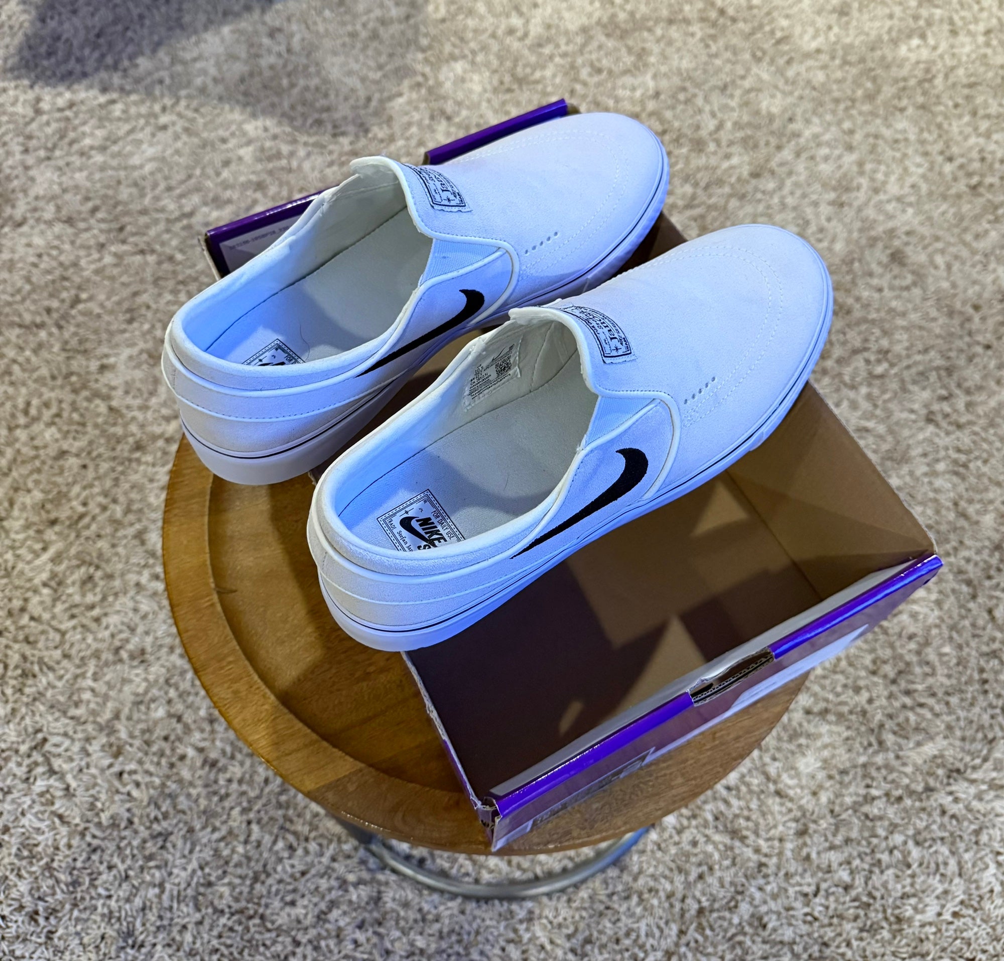 janoski slip on blue