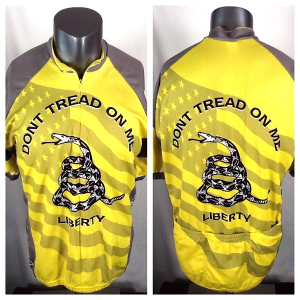 World Jersey Don’t Tread On Me Cycling Jersey Size (2XL) Full Zip Mens AOP