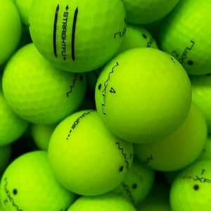 12 Green Matte Finish Max Fli Near Mint AAAA Golf Balls..  soft-fli/straight-fli