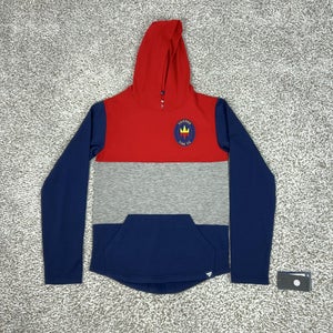 Chicago Fire FC Hoodie Mens Small Red Gray Blue MLS Soccer Fanatics Lightweight