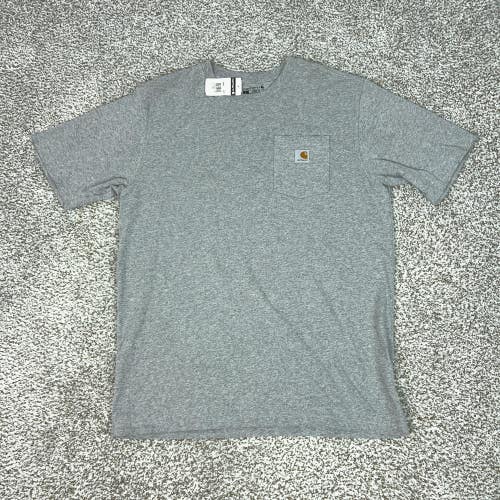 Carhartt Shirt Mens LT Gray K87 Loose Fit Pocket Workwear Short Sleeve Tee T