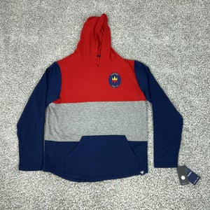 Chicago Fire FC Hoodie Mens XL Red Gray Blue MLS Soccer Fanatics Top Lightweight