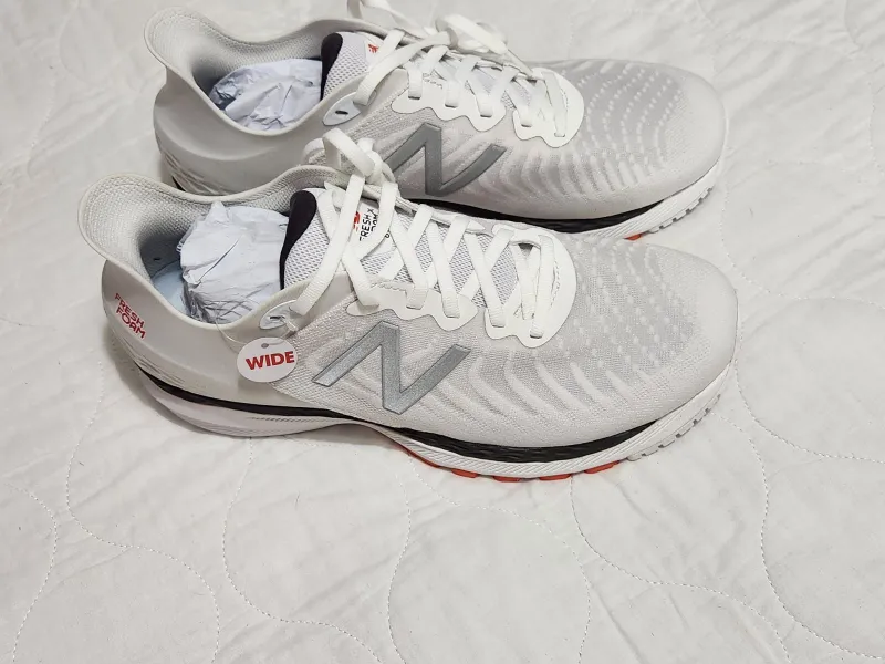 White Men's Size M 9.5 (W 10.5) Adult New Balance Fresh Foam More Shoes (New)