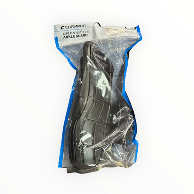 Used Champro C-FLEX BATTERS ANKLE GUARD BB/SB Shin/Foot Protector Black 11375-S000366654