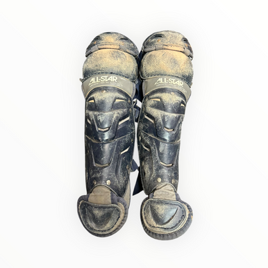 Used All-Star S7 AXIS Catchers Leg Guards Navy Blue Adult 11375-S000367816