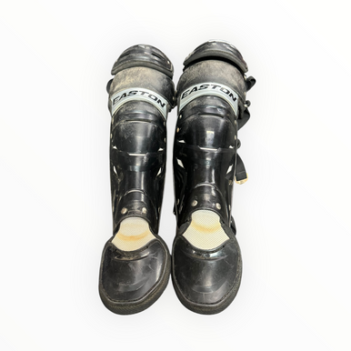 Used Easton GAMETIME Catchers Leg Guards Black Intermed 11375-S000372358