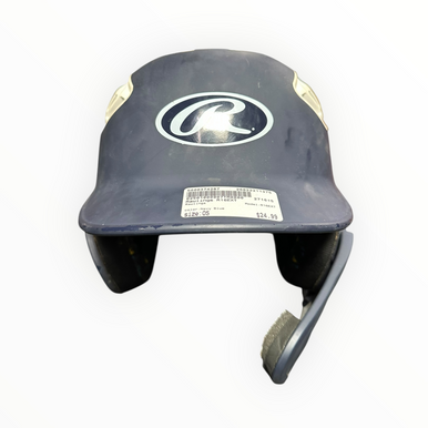 Used Rawlings R16EXT Batting Helmet No Mask Navy Blue One Size 11375-S000374287
