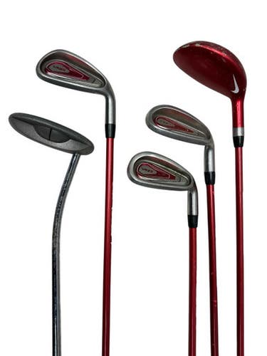 Used Nike VRS JR SET Jr Package Set RH Black And Red 5 Piece 11835-S000204027