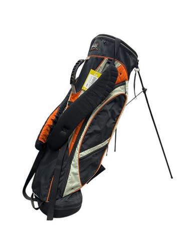 Used Ping CRAZ-E-LITE Mens Stand Bag Black And Orange 11835-S000205193