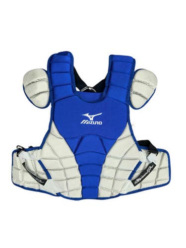 Used Mizuno PRO Catchers Chest Protector Royal Blue And Silver Adult 11835-S000205209