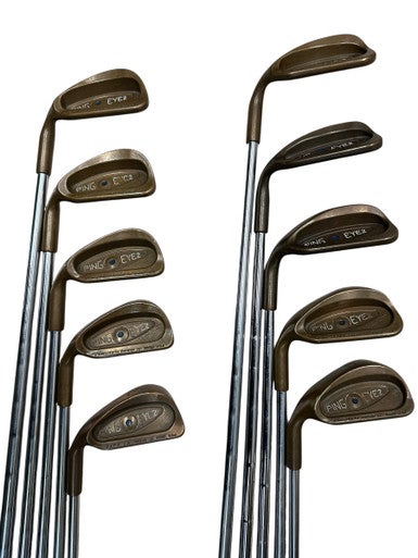 PING EYE 2 BECU IRON SET LH 3-9 PW,SW,LW MATCHING SERIAL #'S 177 11835-S000204726