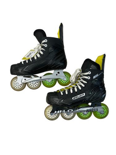 Used Bauer RS Roller Hockey Skates Black Senior 10 11835-S000204804