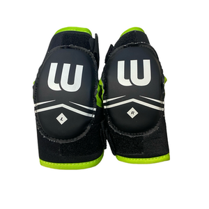 Used WinnWell BLACK AND GREEN ELBOW PADS Youth Elbow Pads LG 11706-S000371550