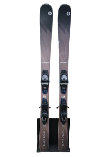 USED 2020 Blizzard Black Pearl 82 SP Skis - 145cm - Anthracite - Marker TCX 11 Bindings