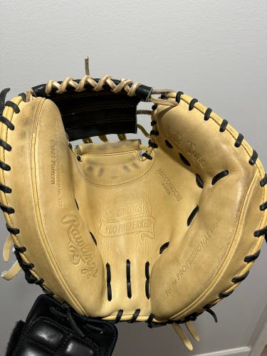 2025 Rawlings Pro Preferred RH Catcher's Baseball Glove 34" (Used)