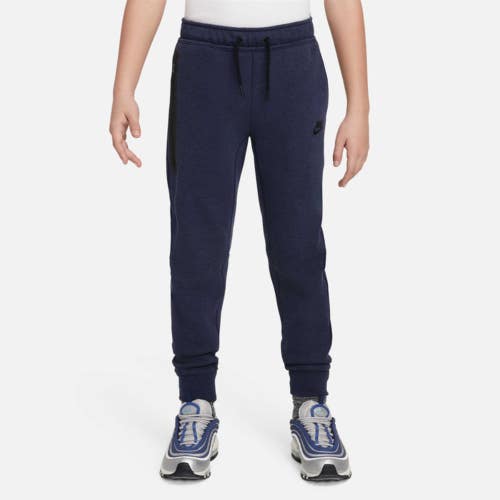 Nike Sportswear Tech Fleece Joggers Boys Obsidian Drawstring Waist Active FROG35