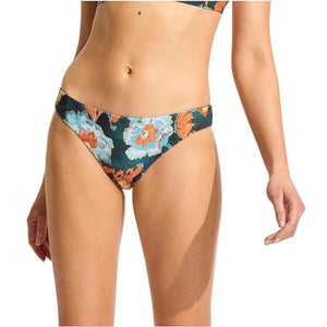 Seafolly Spring Festival Hipster Pant Women 8 True Navy Stretch Swimwear DDR2160