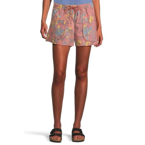 Toad&Co Boundless Shorts Women's XL Sundown Floral Drawsting Waist DDR2261