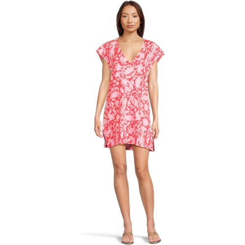 Lilly Pulitzer Talli Cover Up Women's XS Cane Coral Crab Collab V-Neck DDR2178