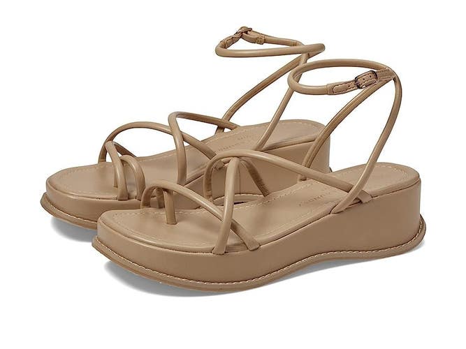 Chinese Laundry Clairo Sandals Women's US 6 Beige Ankle Strap Platform RHS7534