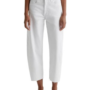 AG Jeans Hattie Women's 26 Gallery White Cropped High Rise Wide-Leg DDR2252
