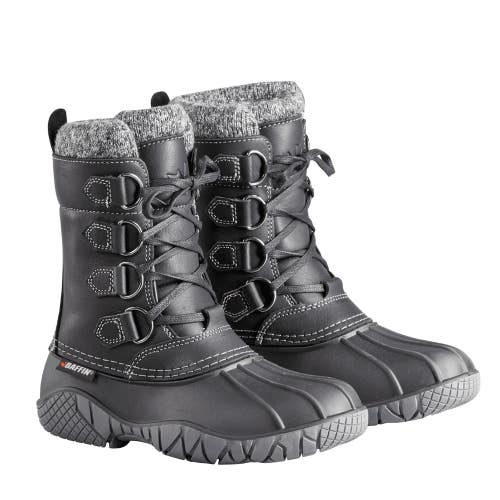 Baffin Yellowknife Cuff Women's US 9 Black Leather Insulated Snow Boots zogg804