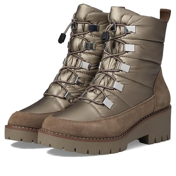 Blondo Daylor Snow Boots Women's US 6.5 Taupe Round Toe Waterproof Ankle HTAT512