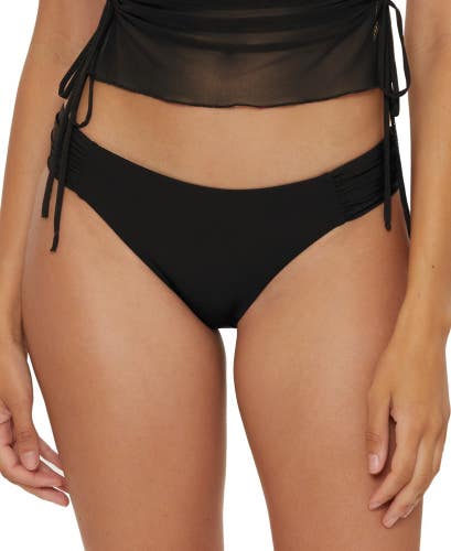 BECCA Muse American Fit Bikini Bottom Women's XL Black Stretch Swimwear DDR2262