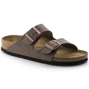Birkenstock Arizona Sandals Men's US 10 Mocha Nubuck Open Toe Slide HAWK435