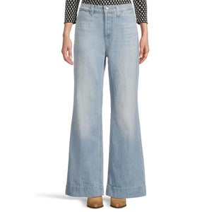 Free People Cerine Jeans Women's 28 Blue Denim Bootcut Leg Button Fly JDM2516