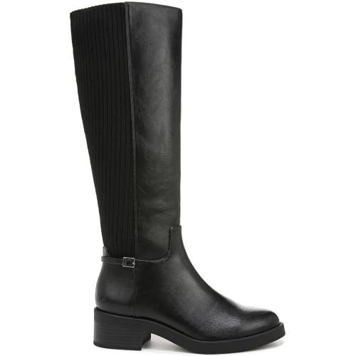 Lifestride Bristol Boots Women's US 6.5 Black Faux Leather Knee High HTAT544