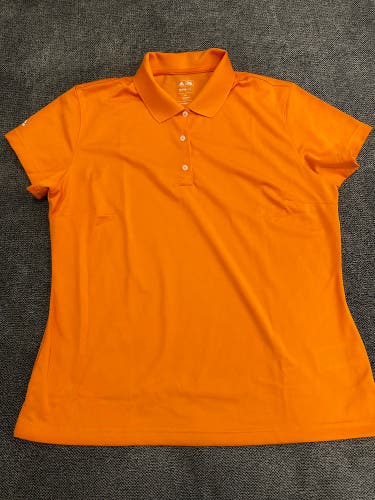 Adidas ClimaLite Orange polo