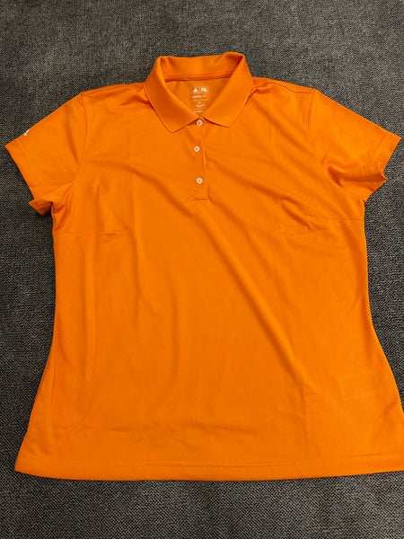 Adidas ClimaLite Orange polo