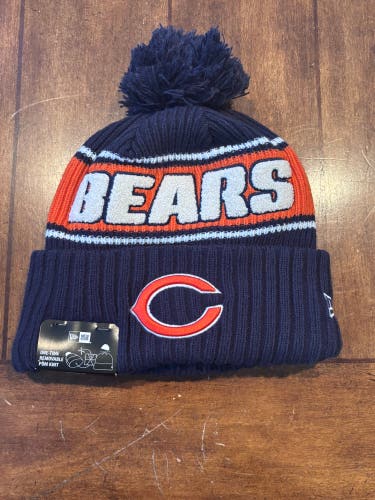New Era Official Onfield NFL Football Chicago Bears Sportknit Beanie Hat NWT