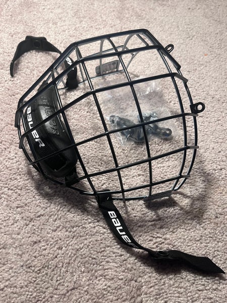 Large Bauer Profile II Facemask Full Cage with Hardware (Used)