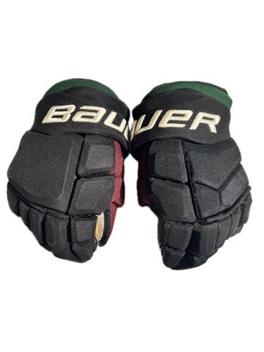 NHL Arizona Coyotes Alternate Bauer Supreme Ultrasonic Pro Stock Gloves 14"