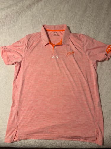 Orange Large/Extra Large Men's Oakley Shirt (Used)