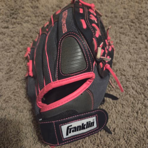 Franklin RH Fastpitch Pro Softball Glove 12" Nice Game Ready/ Gray Pink laces